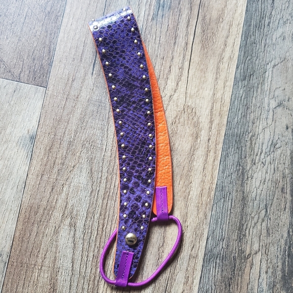 3 Juicy Couture 100% Leather Headbands - Picture 4 of 8